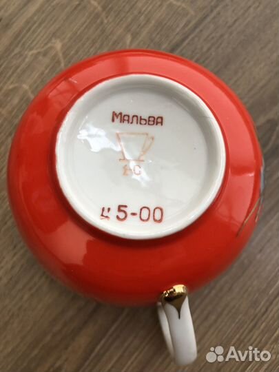 Большая чайная пара Мальва Барановка