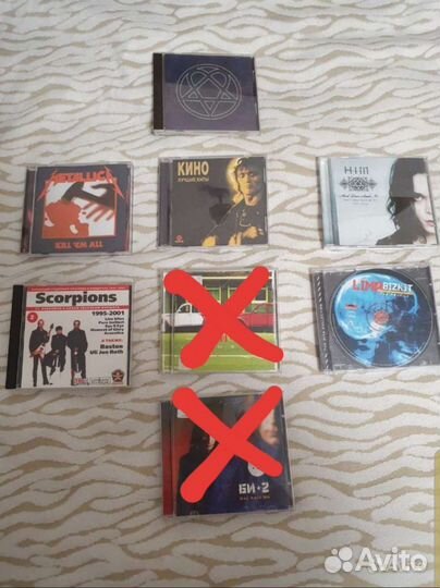 CD Кино, HIM, scorpions, metallika, LIM BIZ