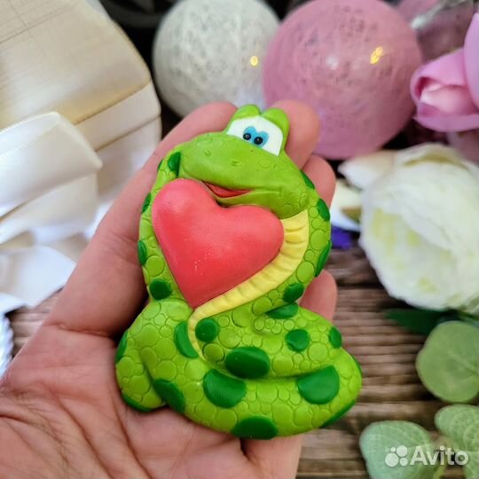 Форма силиконовая для мыла новая змея