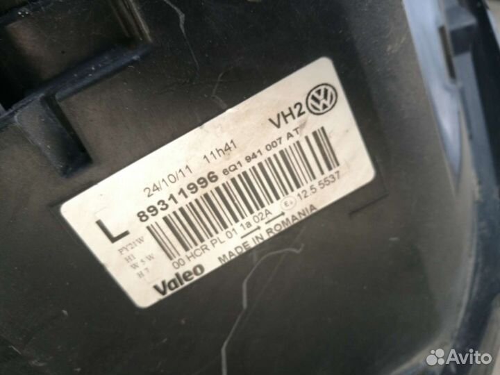 Фара Volkswagen Polo