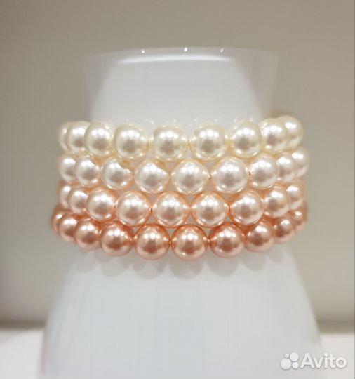 Swarovski браслет жемчуг