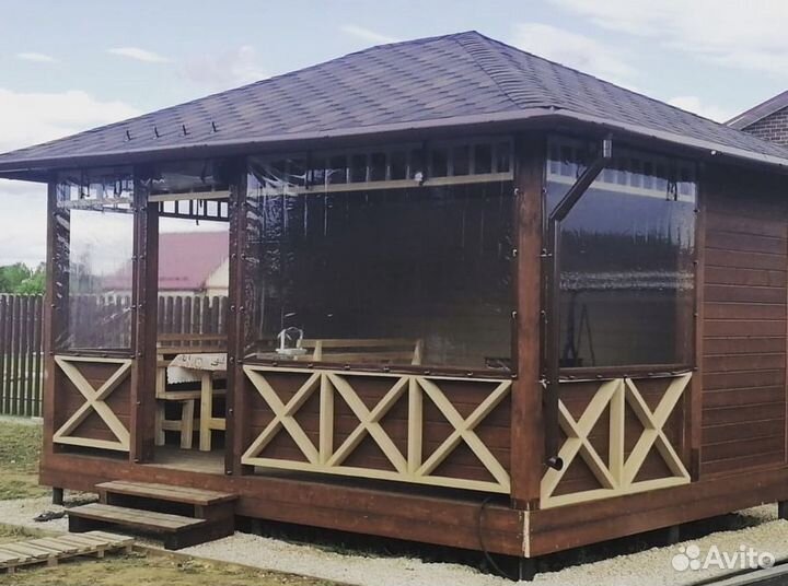 Мягкие окна для террас и беседок