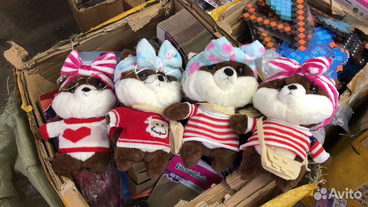 Мягкая игрушка собачка Шиба-Ину 30-32см. Опт и роз