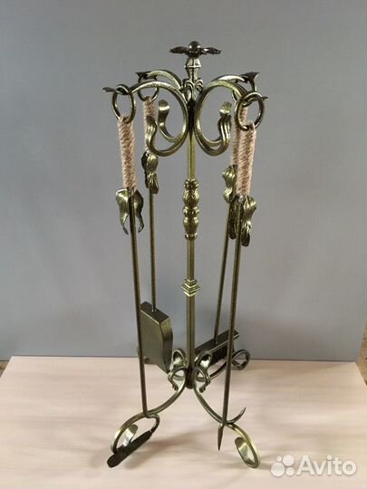 Каминный набор.дровница.ковка