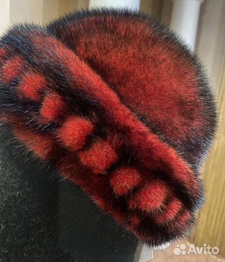 Шапка норковая женская 56