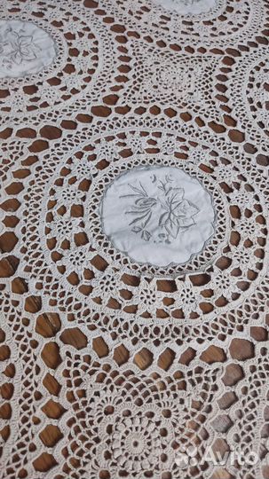 Винтажная скатерть покрывало Греция