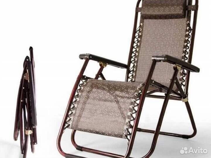 Шезлонг пляжный складной 2шт