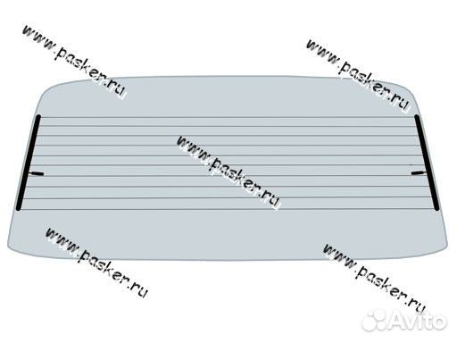 Стекло заднее 2101-2107 KMK с обогревом