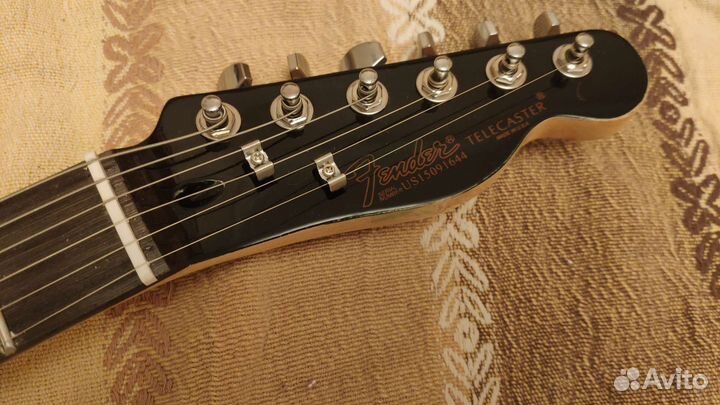 Реплика Fender Telecaster чёрный с красным