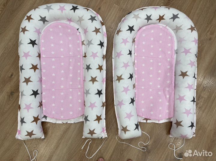 Гнездышко-кокон для новорожденных с матрасиком