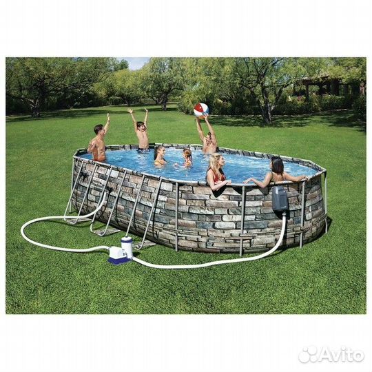 Бассейн каркас Bestway Power Steel, 610x366x122 см