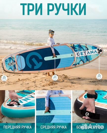 Надувная SUP-доска cetana ripple STD 11'6''