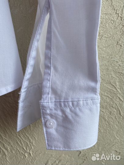 Блузка белая для девочек 140