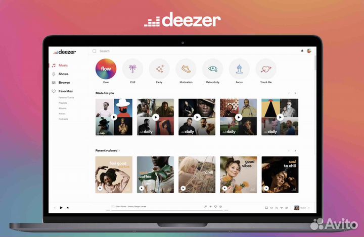 Deezer Premium 12 месяцев