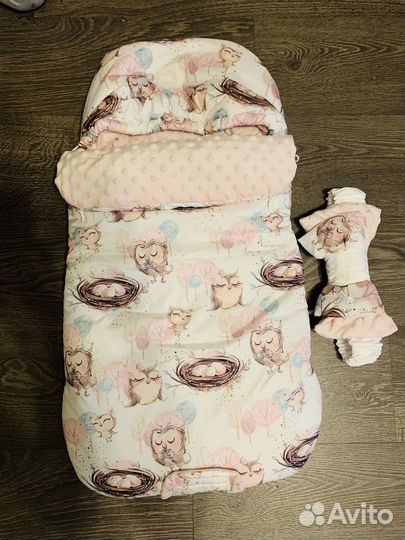 Комплект на выписку зимний для девочки