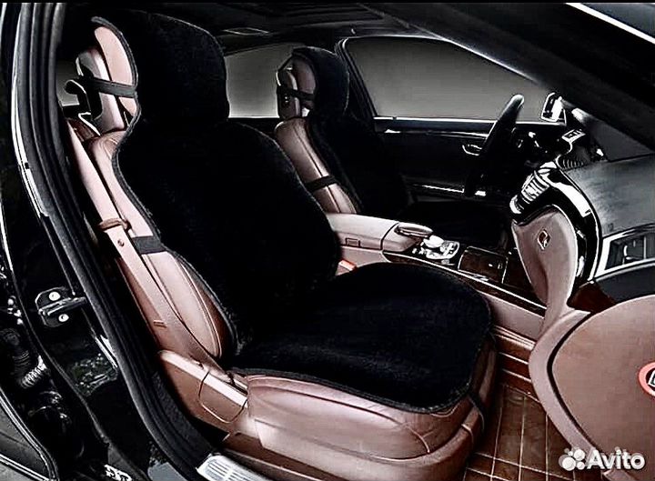 Меховые накидки на сидения авто