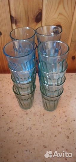 Стаканы, рюмки и ложки