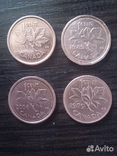 Монеты США и Канады (центы)