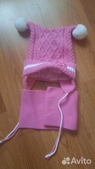 Комплект шапка, шарф