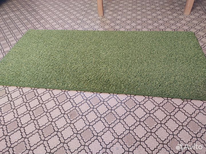 Ковер IKEA allerslev/икеа аллерслев 57х120 зеленый