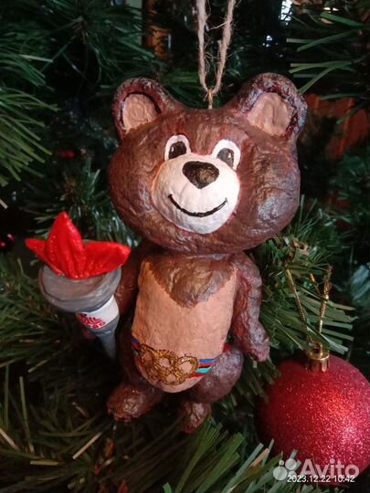 Ёлочная игрушка Олимпийский мишка
