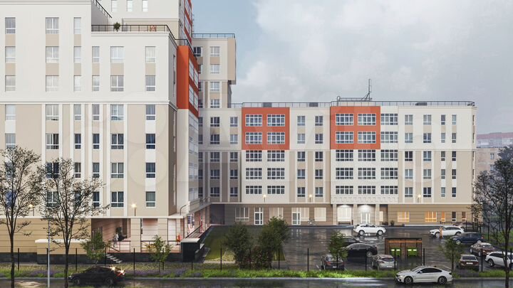 4-к. квартира, 73,1 м², 2/6 эт.