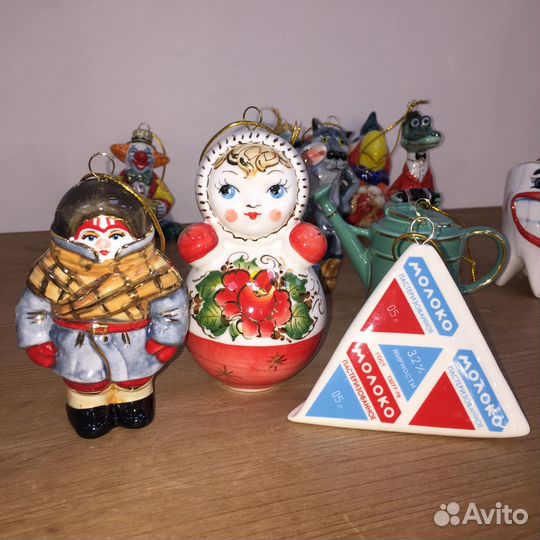 Лефортовские фарфоровые ёлочные игрушки