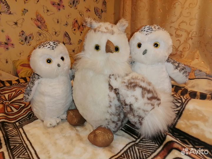 Сова полярная мягкая игрушка