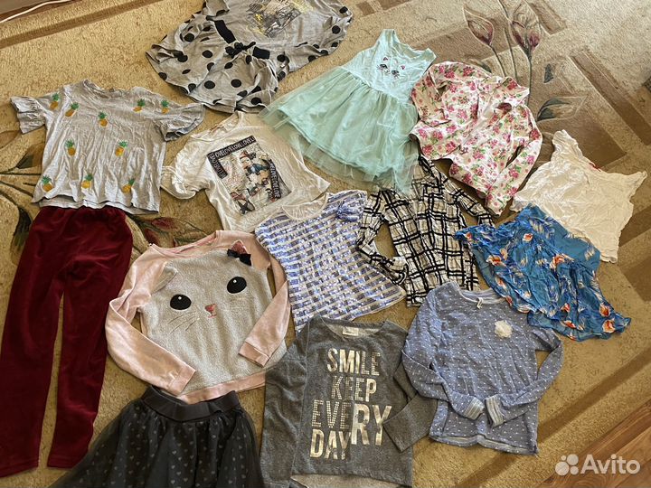 Вещи пакетом на девочку 122-128