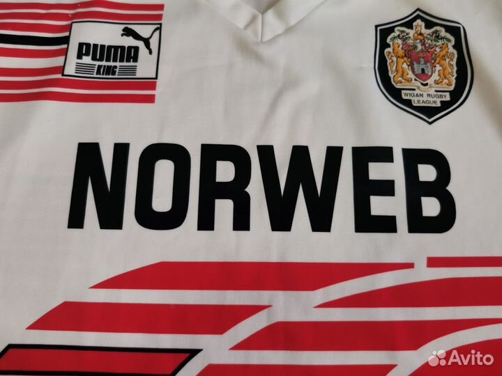 Регбийка Wigan Warriors Puma,Оригинал Винтаж