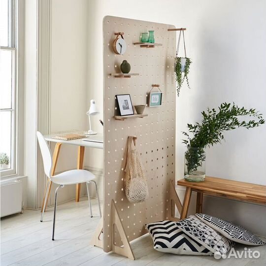Отдельно стоящая перегородка мобильная ширма