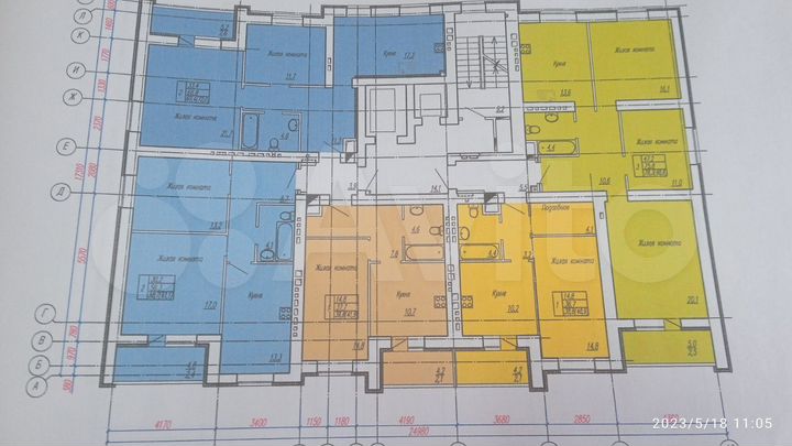 3-к. квартира, 78,8 м², 10/14 эт.