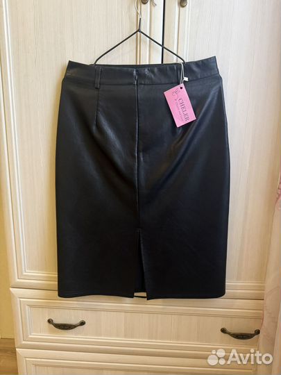 Юбка экокожа