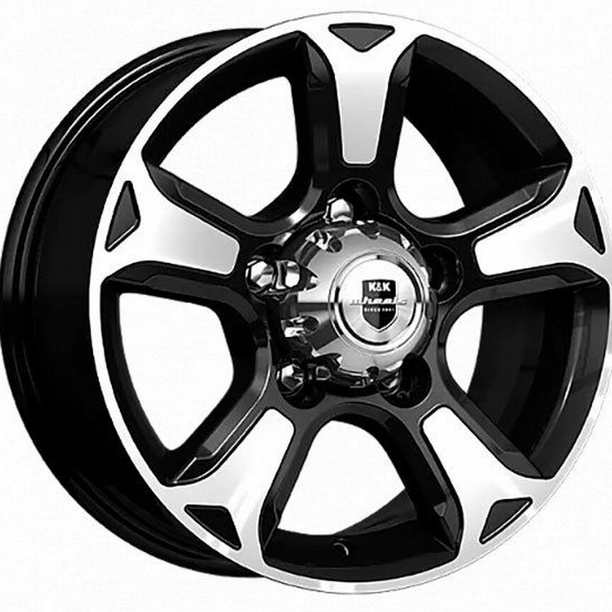 Диски K&K Атлант 7x16 5x139.7 ET35 D108.5 Алмаз черный