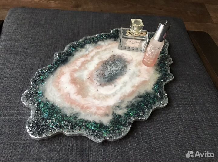 Поднос/ подставка из эпоксидной смолы