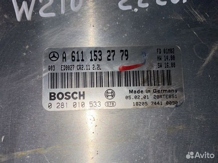 Эбу A6111532779 Mercedes W210 2.2cdi om611