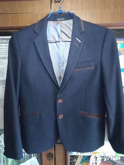 Пиджак школьный для мальчика 146