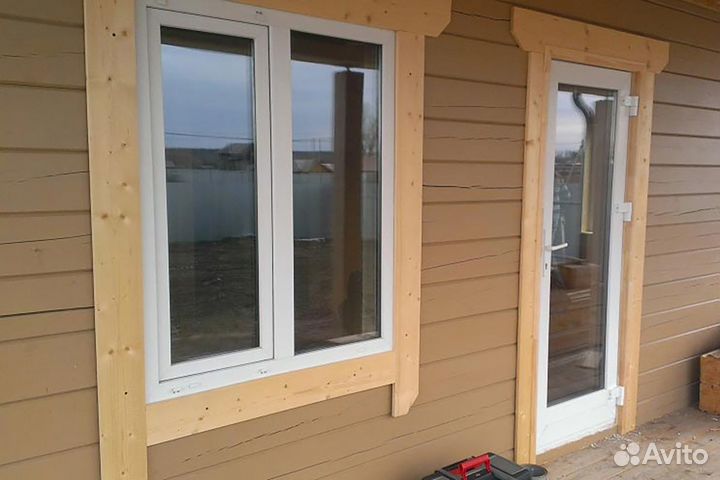 Окно пвх двухстворчатое с тонировкой