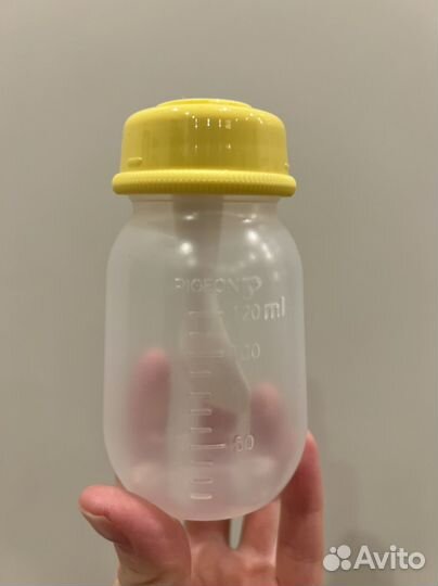 Бутылочка с ложечкой pigeon