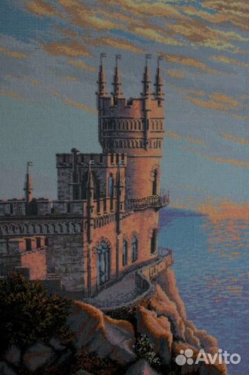 Картина вышитая крестом ручная работа