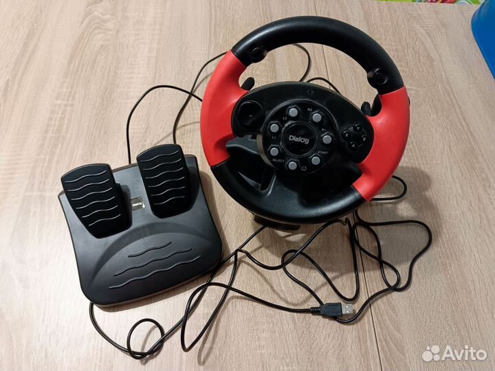 Игровой руль для пк с педалями