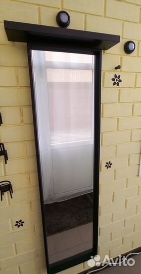 Зеркала-черное/белое 2шт настенные IKEA Хор сос