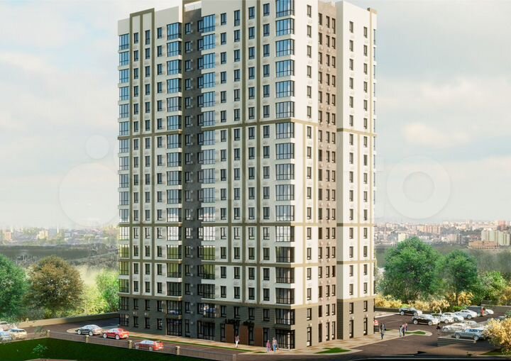 Квартира-студия, 25,4 м², 13/17 эт.