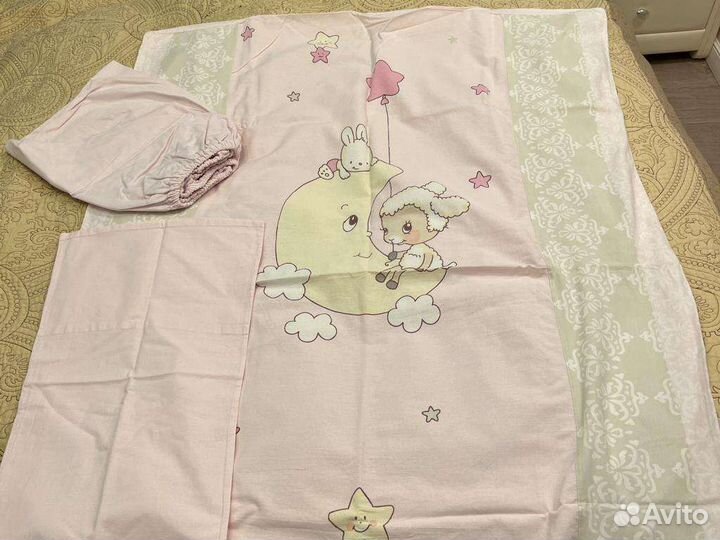 Бортики в кроватку, постельное, одеяло