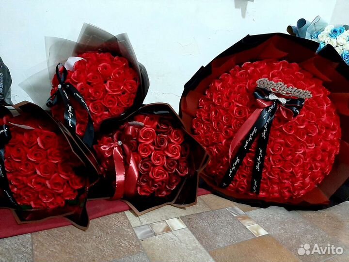 Цветы мыльные и живые