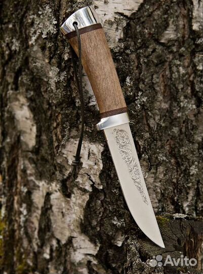 Златоустовский охотничий нож с гравировкой