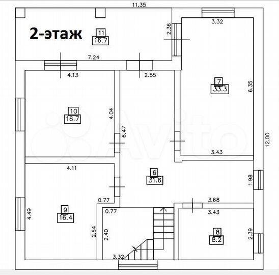 Дом 240 м² на участке 7,2 сот.
