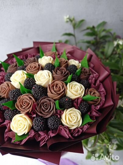 Шоколадный букет/розы чудо