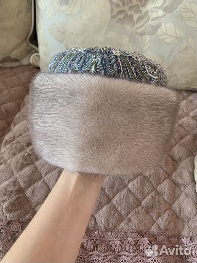 Шапка норковая женская