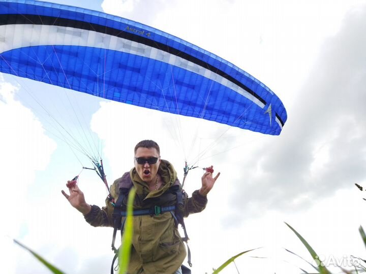 Обучение полетам на, паралëте, парамоторе